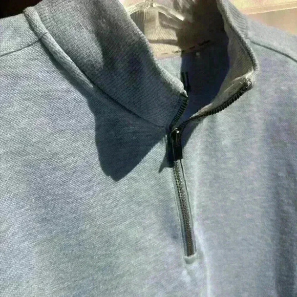 Walter Hagen 11 Majors Mens M 1/4 Zip Sweatshirt Sky Blue Golf Outdoor Casual - Picture 7 of 16